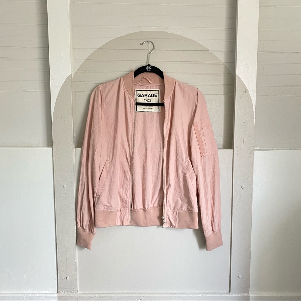 Pink light Bomber jacket from Garage